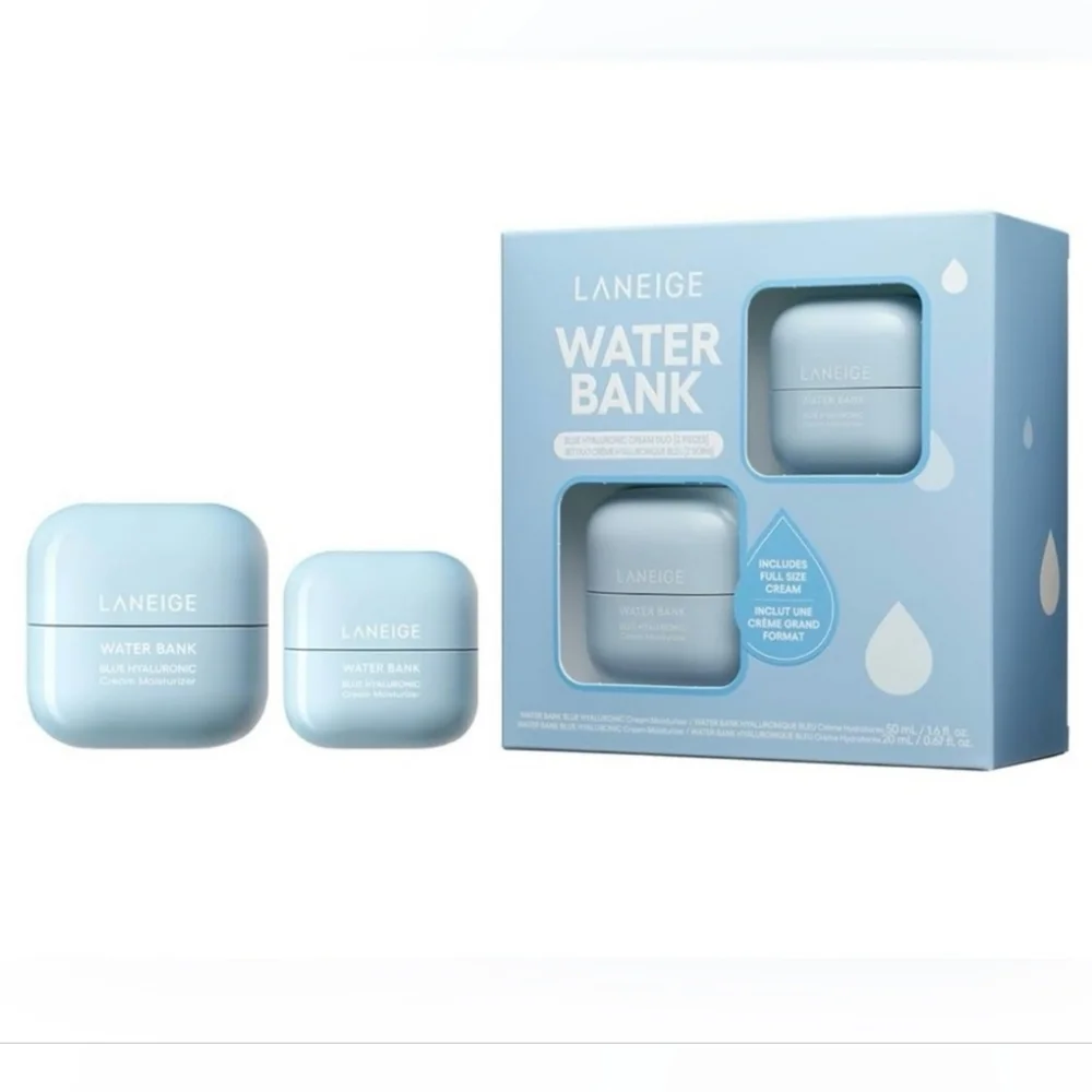 Laneige Water Bank Blue Hyaluronic Cream Moisturizer Duo